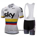 2018 Maillot Ciclismo Sky Champion La colombie Manches Courtes et Cuissard